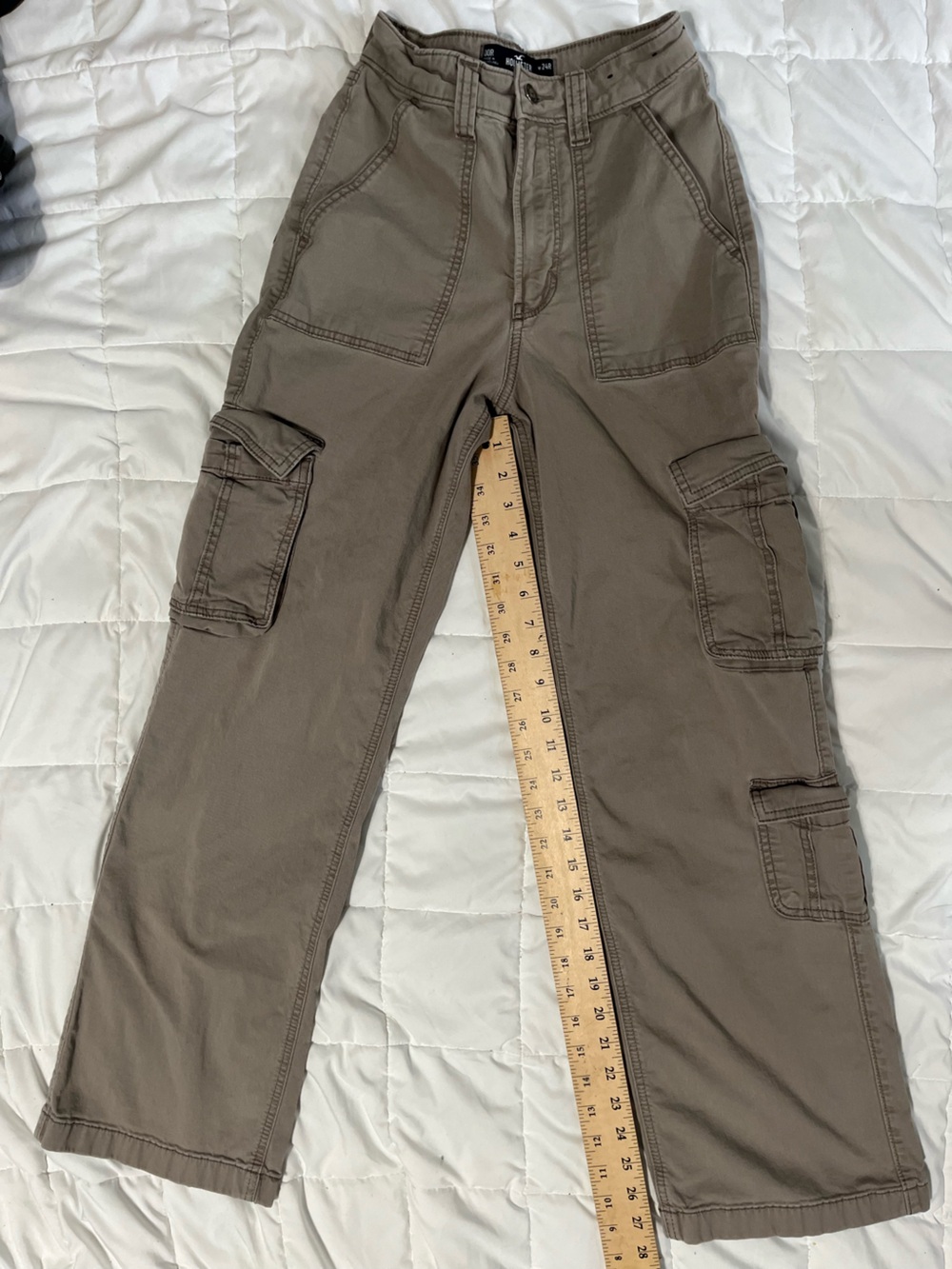 Hollister Olive Cargo Jumpsuit-Style Pants size 00